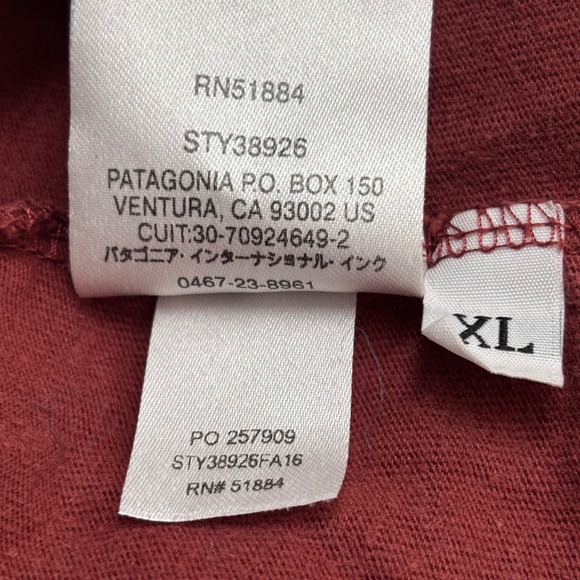 Patagonia Men's Running Hiking Mountain Scene Organic Cotton T-Shirt Size XL - Picture 6 of 7